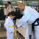 Antonia Macri practicando Taekwondo
