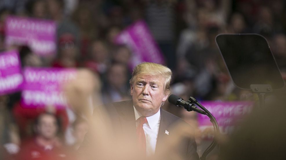 President Donald Trump Holds Michigan Rally 