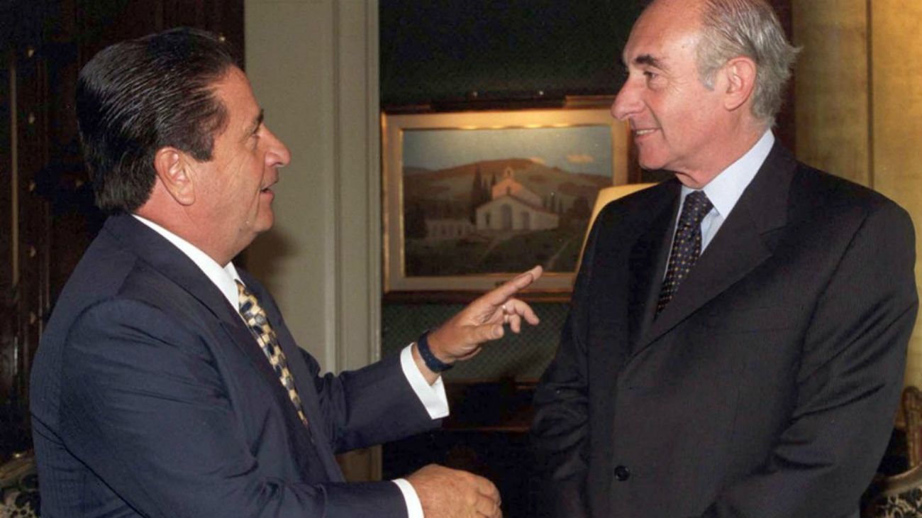 Fernando De La Rúa con Eduardo Duhalde