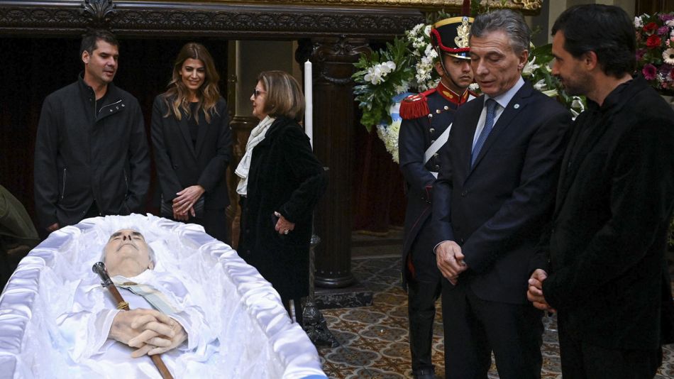 Macri y Juliana en el velorio de Fernando De La Rúa 20190709