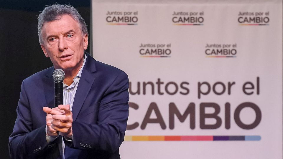 Mauricio Macri en parque norte