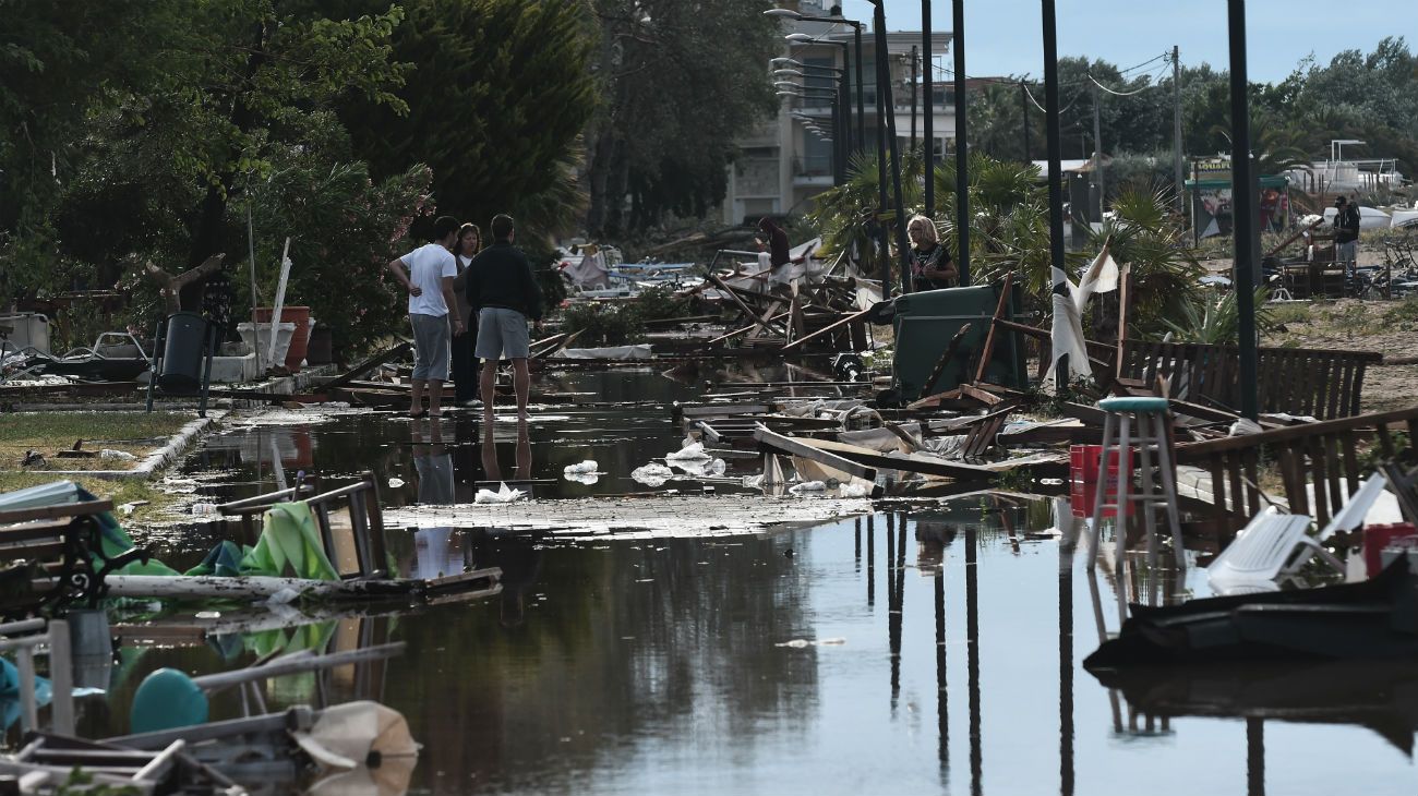 La región de Calcídica fue declarada en estado de emergencia tras el temporal.