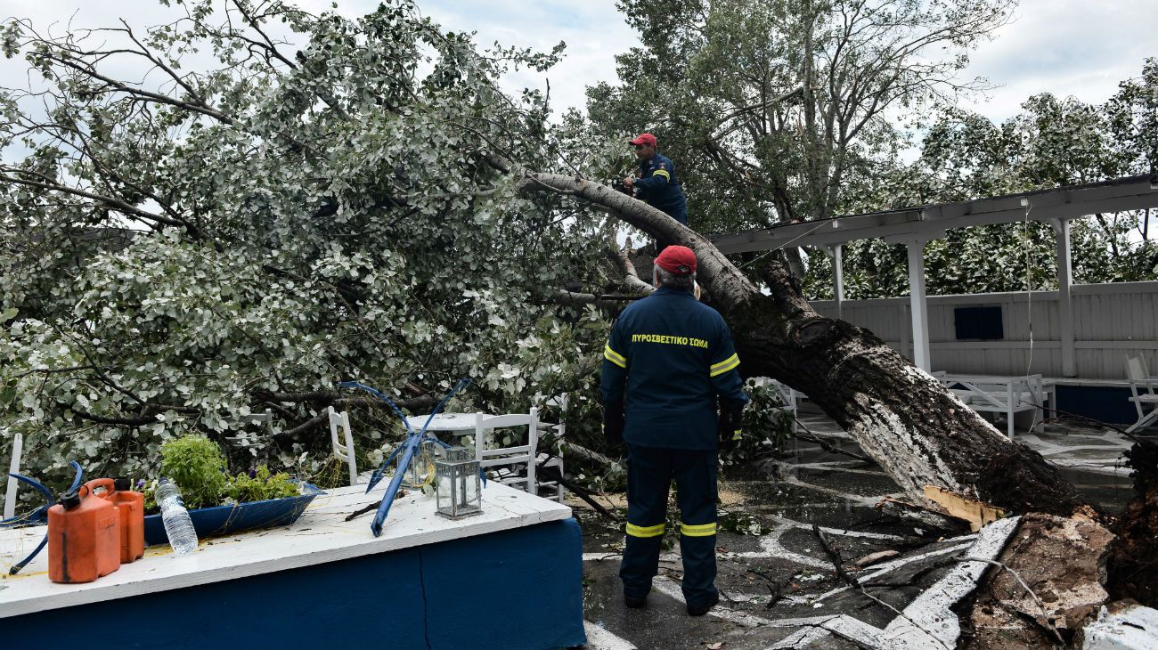 La región de Calcídica fue declarada en estado de emergencia tras el temporal.