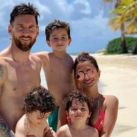 La tierna foto familiar de Leo Messi en el Caribe 