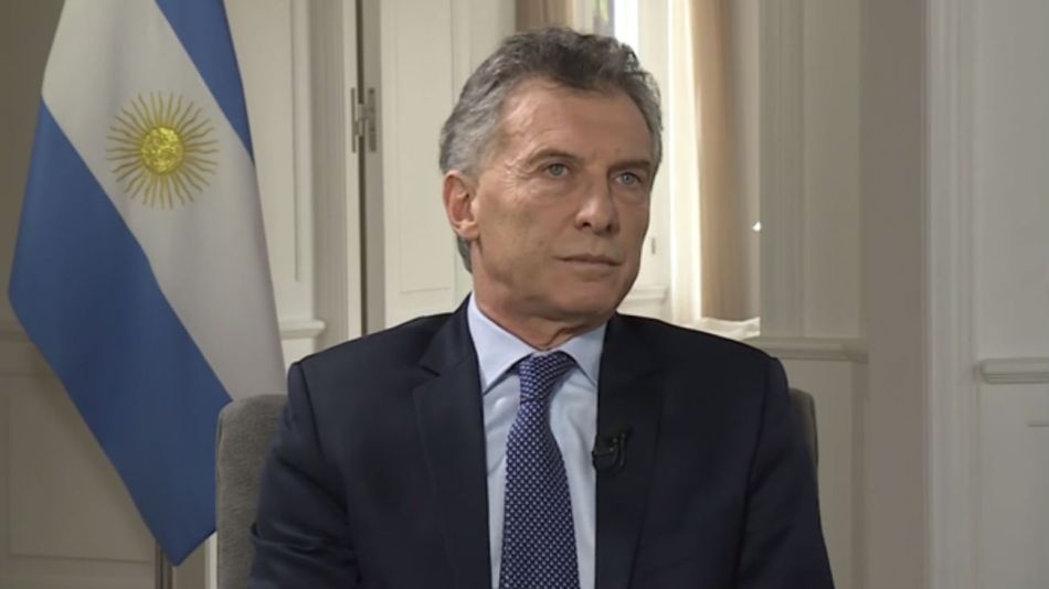 Mauricio Macri, durante la entrevista con CNN