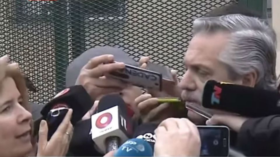 Alberto Fernández se cruzó con Mercedes Ninci en Comodoro Py.