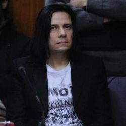 Cristian Aldana recibiendo su condena