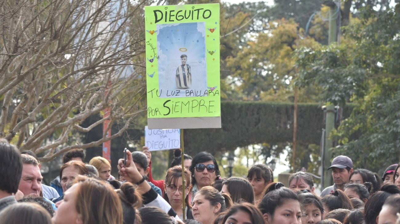 A días del crimen de Diego Román, de 12 años, se realizó una marcha para pedir justicia por el hecho.