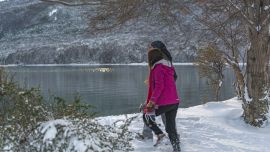 Las bajas temperaturas no impiden vivir la aventura de ingresar al Parque Nacional Tierra del Fuego en el Tren del Fin del Mundo.