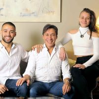 Fabián Gianola en familia