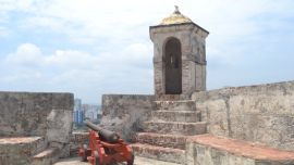 Interior del Castillo San Felipe de Barajas.