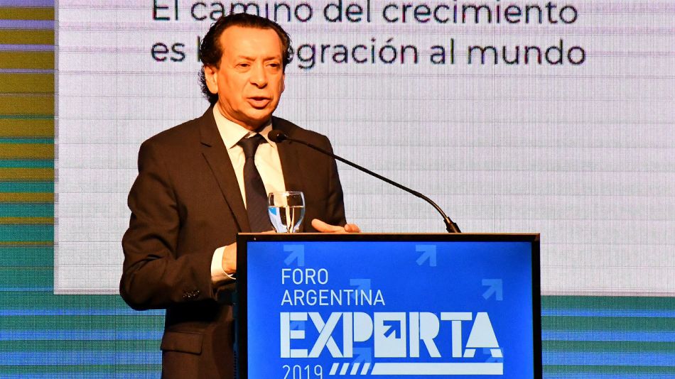 Dante Sica durante el segundo encuentro de la región Centro de Argentina Exporta, en Córdoba.