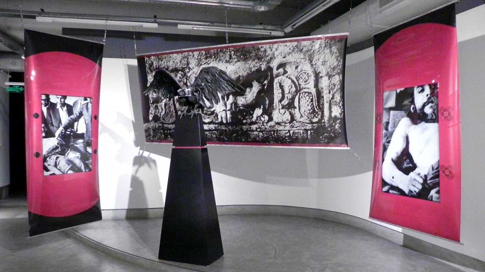 Cadáveres exquisitos. Juan, Eva, Ernesto, América. Muestra colectiva en ArtexArte - Fundación Alfonso y Luz Castillo.