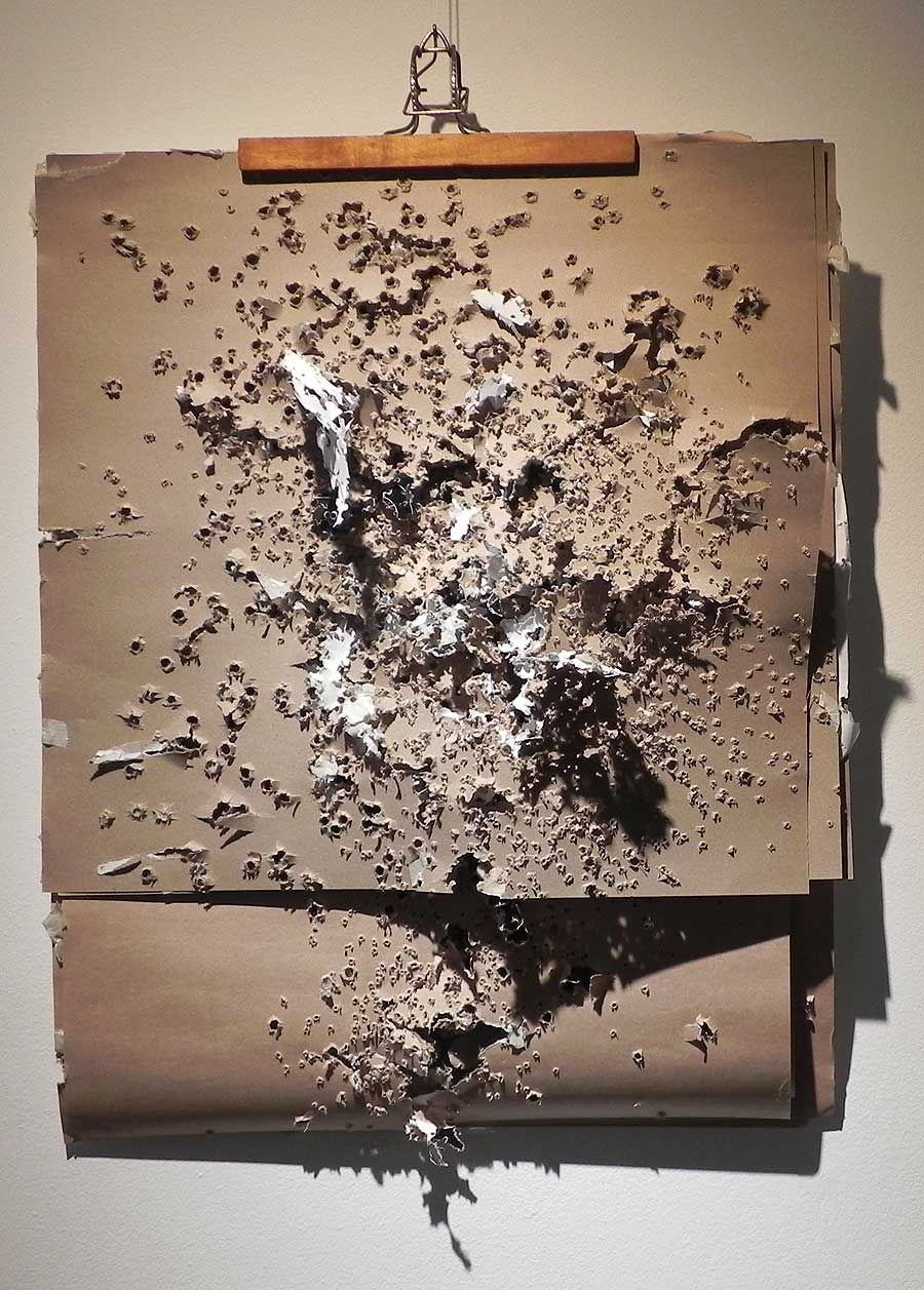 Cadáveres exquisitos. Juan, Eva, Ernesto, América. Muestra colectiva en ArtexArte - Fundación Alfonso y Luz Castillo.