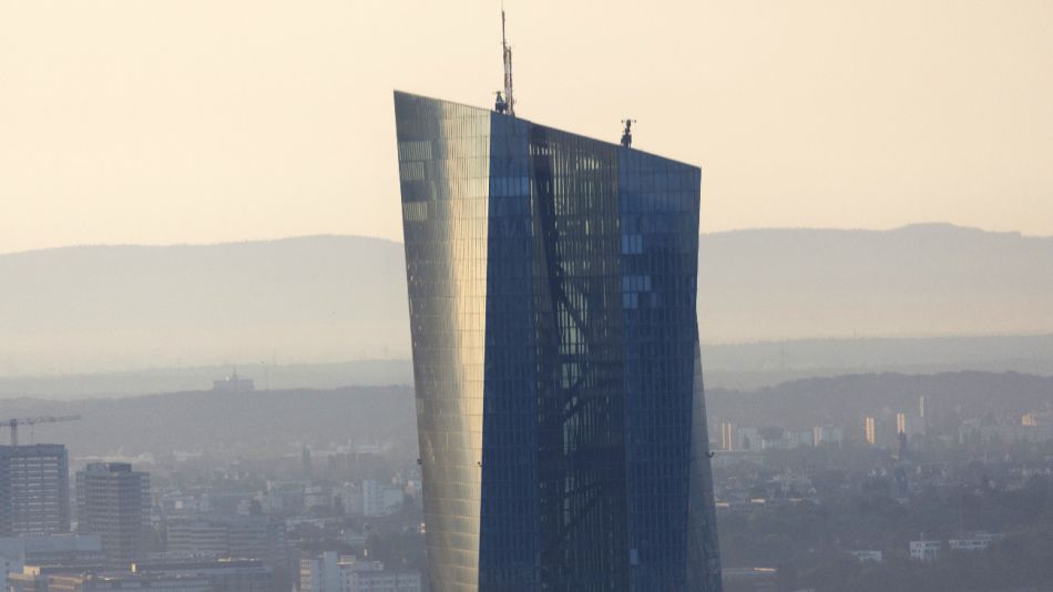 La sede del Banco Central Europeo (BCE) en Frankfurt, Alemania.