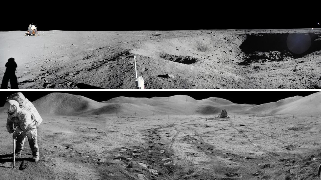 Las imágenes individuales tomadas por los astronautas del Apolo fueron recopiladas por el especialista en imágenes de la NASA Warren Harold en Johnson, y la precisión de la perspectiva única que representan fue verificada por el astronauta del Apolo 17 Harrison "Jack" Schmitt, el único geólogo que pisó la Luna.