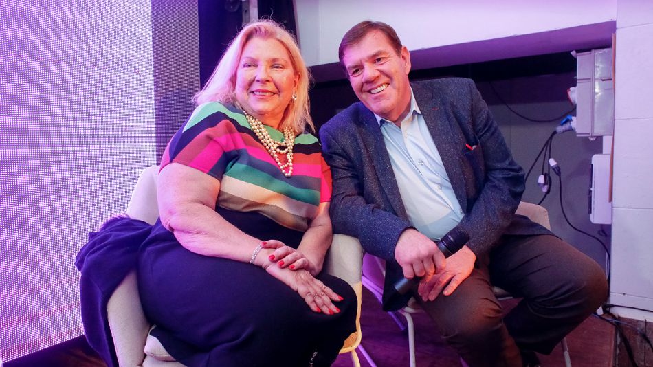 Elisa Carrió, durante la presentación de su libro en Mar del Plata.