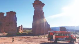 Talampaya, declarado Patrimonio de la Humanidad, amerita la visita al menos una vez en la vida.