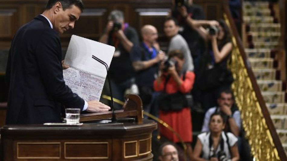 Pedro Sánchez debate investidura