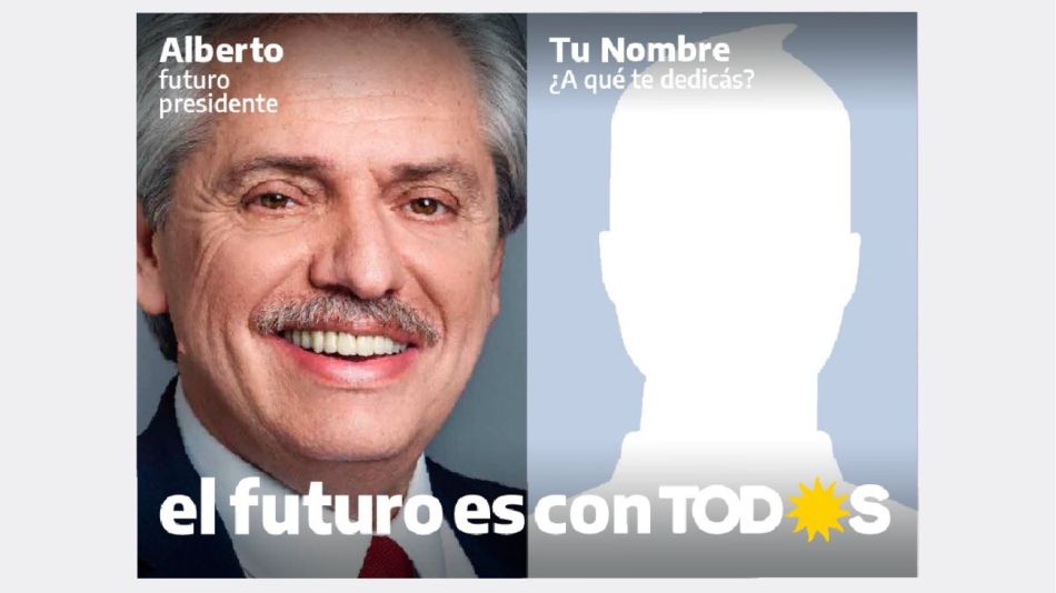 Tu afiche con Alberto. La nueva campaña en redes del Frente de Todos.