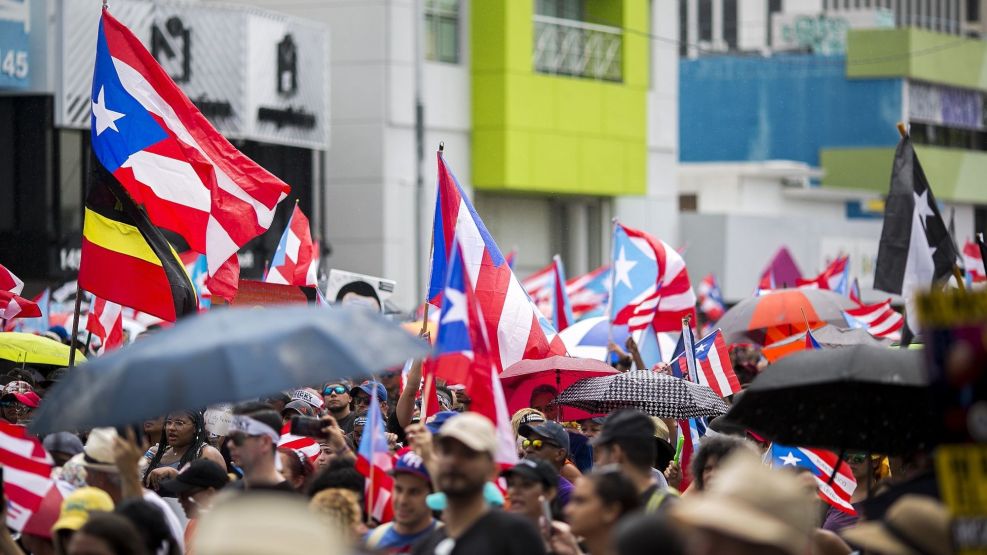 Puerto Ricans Celebrate Following Governor Rossello's Resignation Announcement 