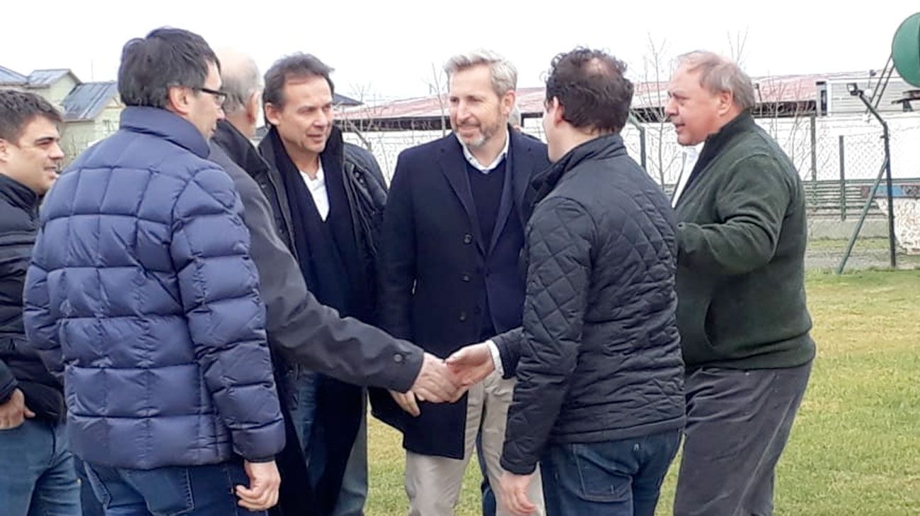 Primeras actividades de Miguel Angel Pichetto y Rogelio Frigerio en Río Gallegos.