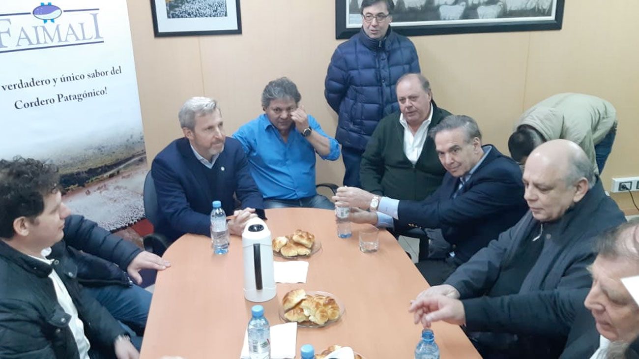 Primeras actividades de Miguel Angel Pichetto y Rogelio Frigerio en Río Gallegos.