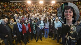Sandra Pitta se cruzó con Alberto Fernández.