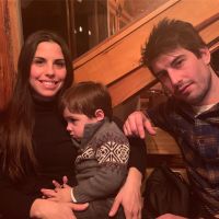 El hijo del Chato Prada y Lourdes Sánchez conoció la nieve por primera vez