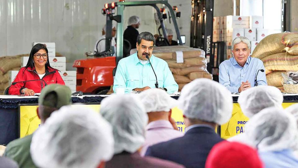 Heredero bolivariano. Maduro inauguró esta semana una fábrica de producción de cacao. Durante su gobierno se cuadruplicó la cantidad de personas con hambre en el país.