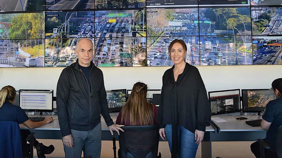 Archivo. Horacio Rodríguez Larreta junto a María Eugenia Vidal.