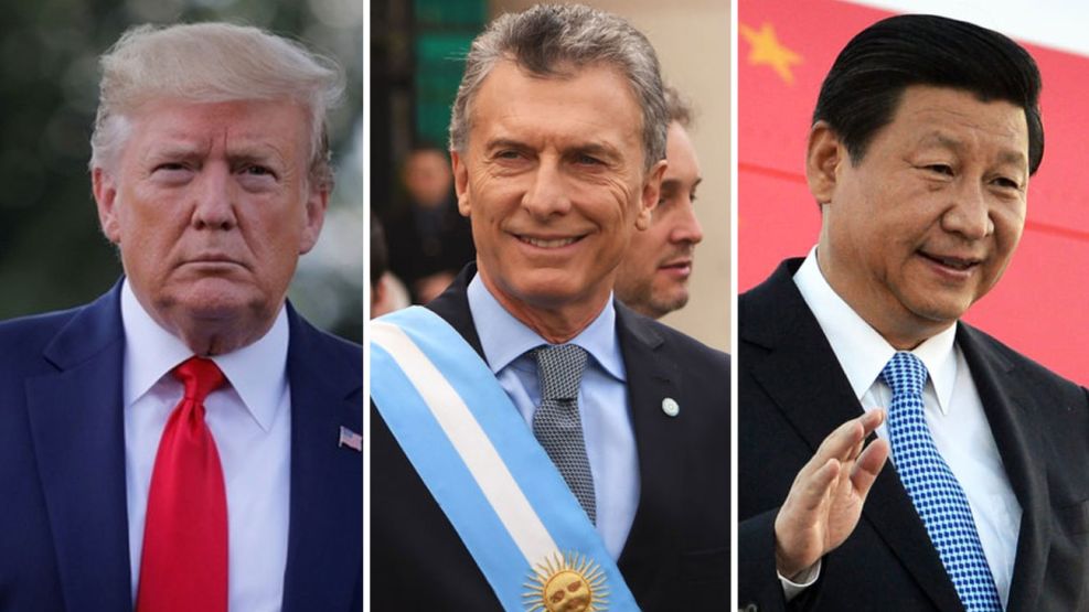 Donald Trump, Mauricio Macri y Xi Jinping 20190805
