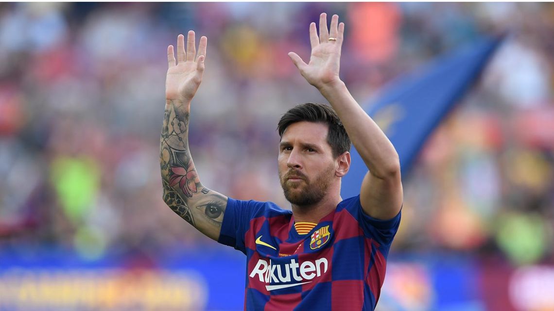Barcelona's forward Lionel Messi.
