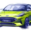 Boceto que adelanta cómo será el nuevo Hyundai i10.