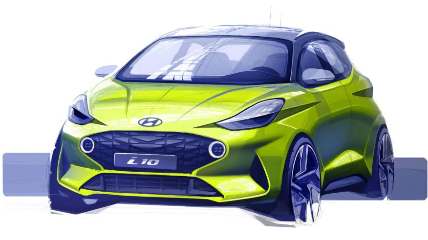 Hyundai mostró la primera imagen del nuevo i10