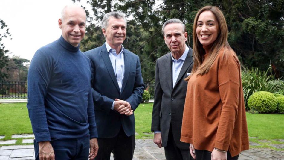 Mauricio Macri almorzó con Pichetto, Vidal y Rodriguez Larreta, en la la quinta de Olivos.