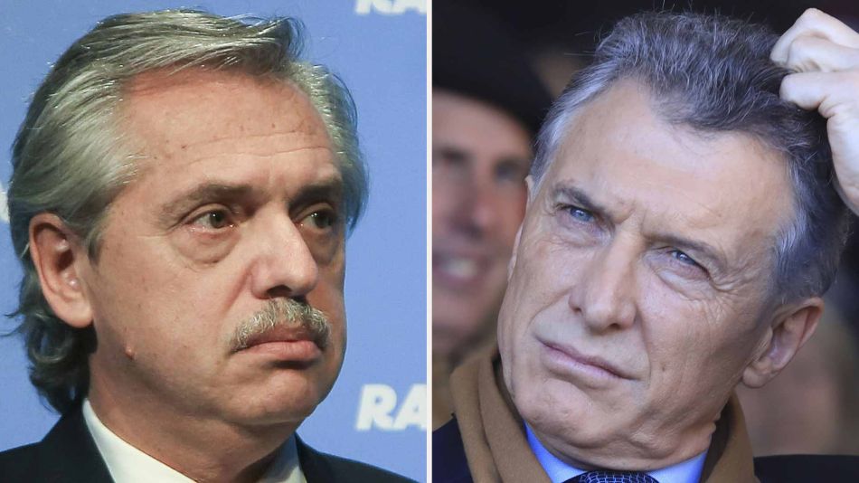 Alberto Fernández y Mauricio Macri 08112019