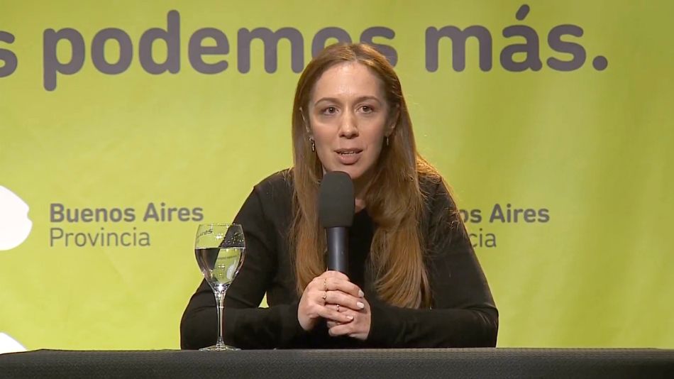 María Eugenia Vidal, durante la conferencia de prensa post-PASO.