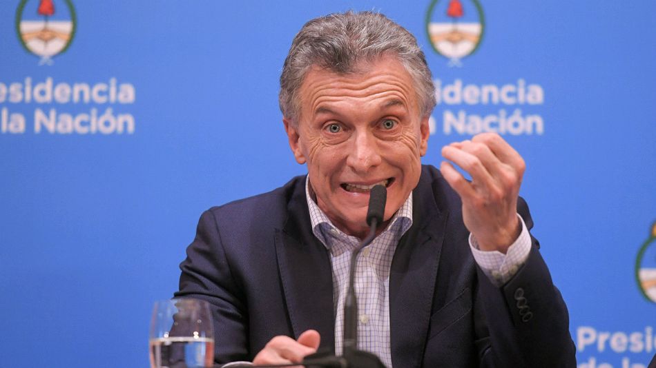 Mauricio Macri en conferencia de prensa.