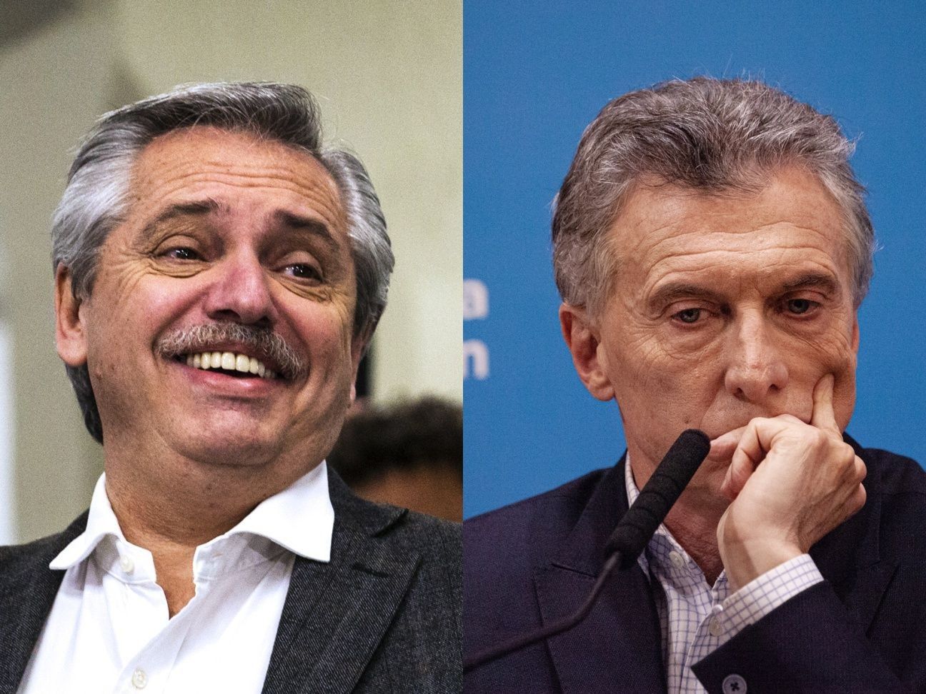 Alberto Fernández y Mauricio Macri.