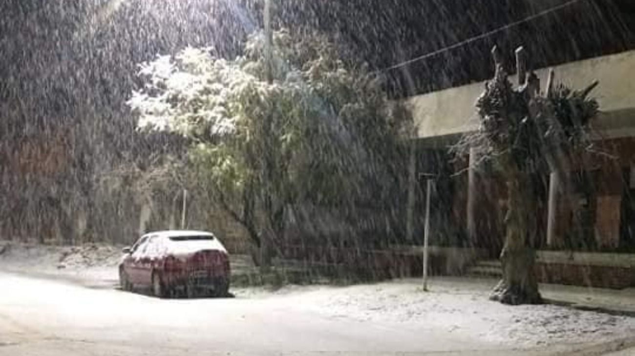 Nevó en Necochea, La Dulce y Lobería. 