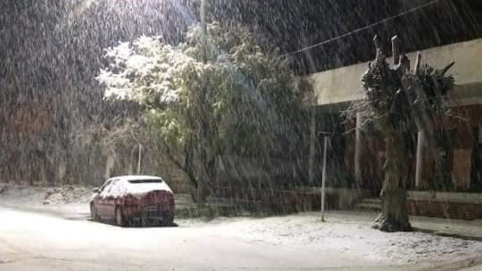 Nevó en Necochea, La Dulce y Lobería.