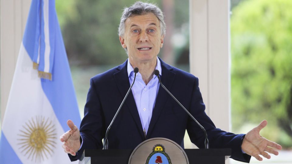 El Presidente Mauricio Macri en la residencia presidencial de Olivos.