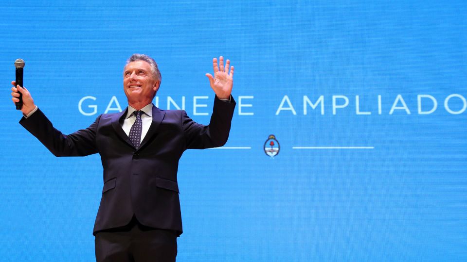 Macri arengó al gabinete ampliado.