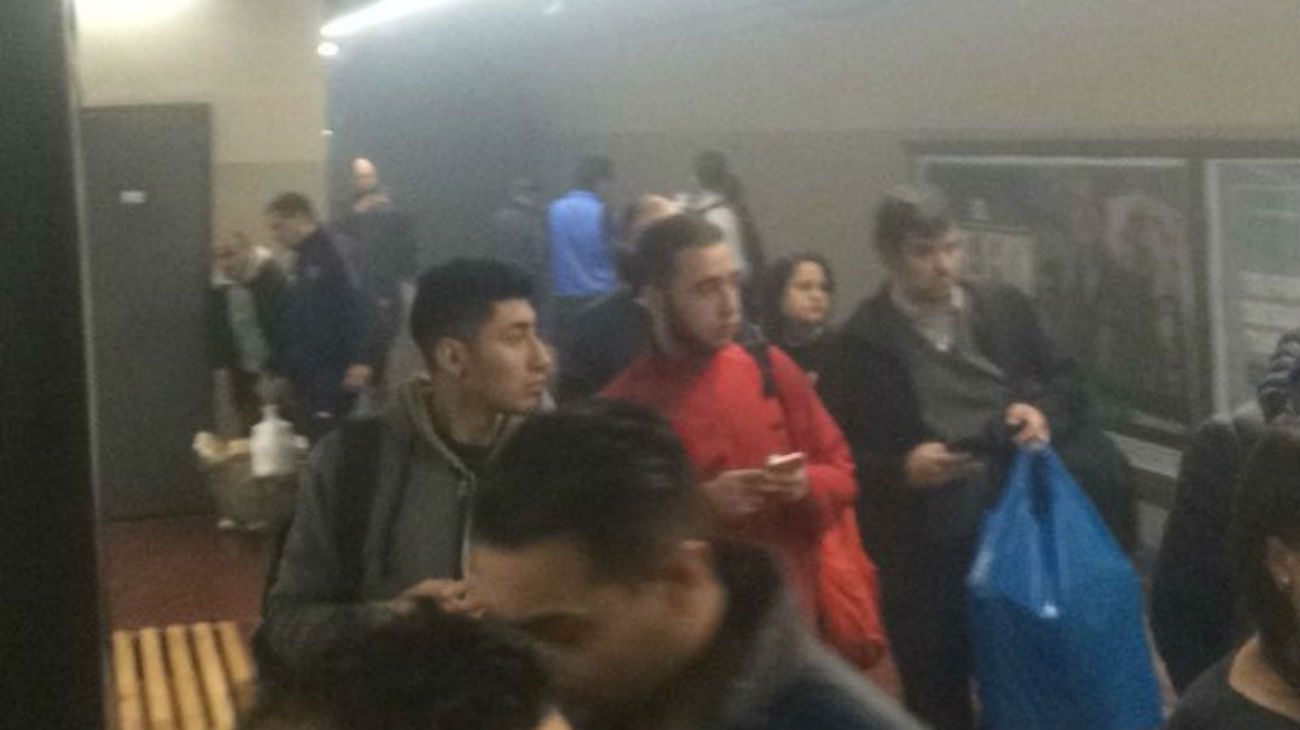 Incendio en el subte linea E