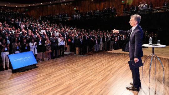 El presidente, Mauricio Macri.