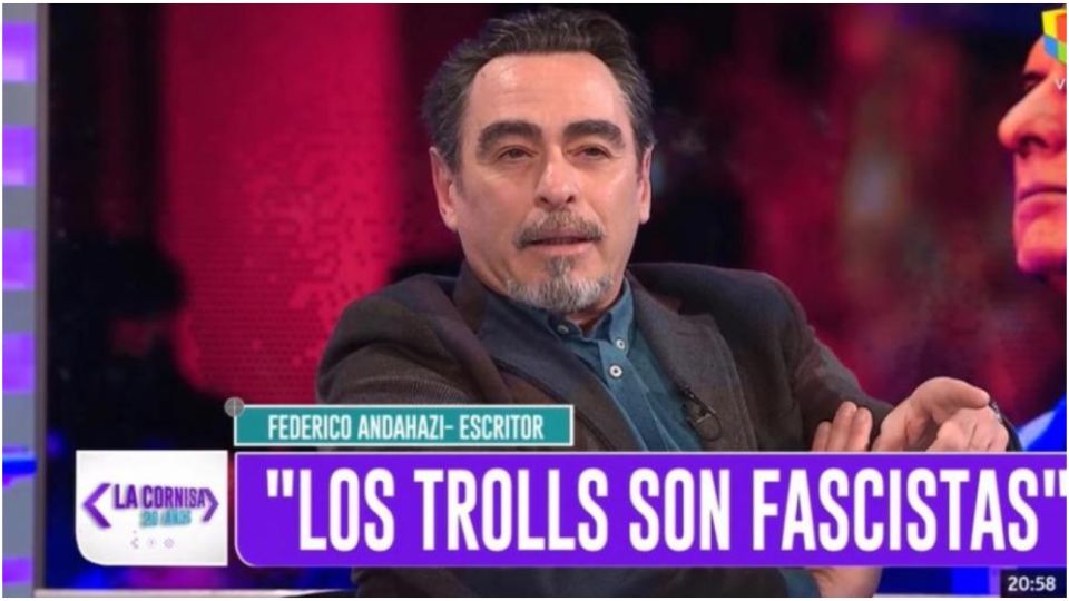 Federico Andahazi en el programa de Luis Majul.