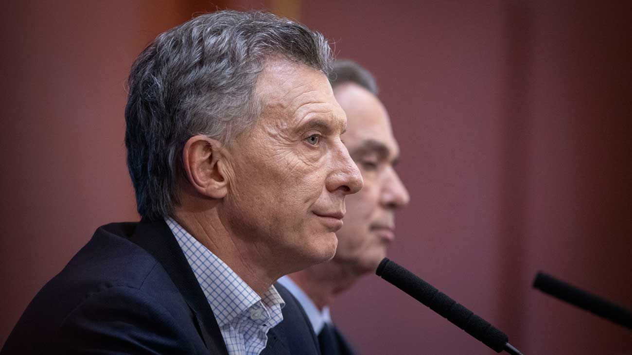 Mauricio Macri y Miguel Ángel Pichetto. 