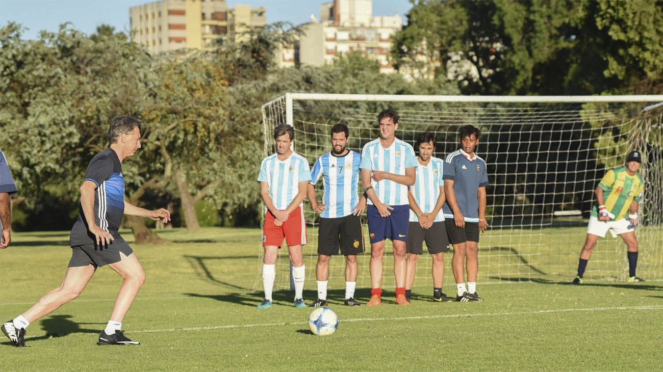 Mauricio Macri y su pasión por el fútbol.