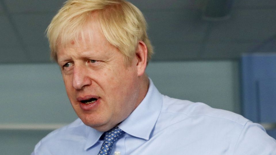 U.K. PM Johnson Visits Royal Cornwall Hospital